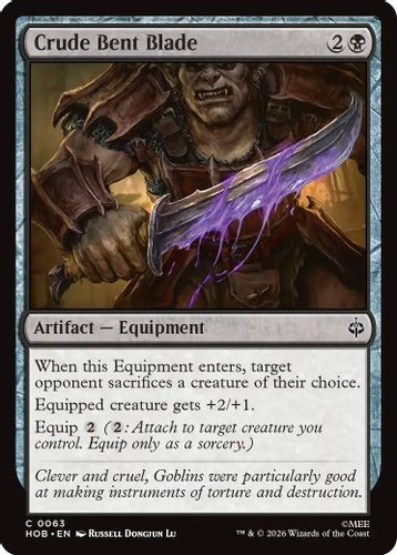 [HOB-0063](C) Crude Bent Blade