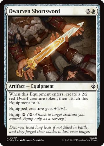 [HOB-0010](C) Dwarven Shortsword (Foil)