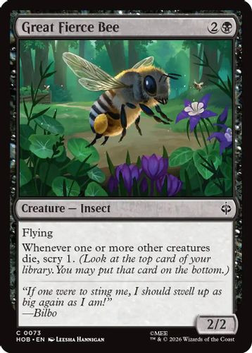[HOB-0073](C) Great Fierce Bee (Foil)