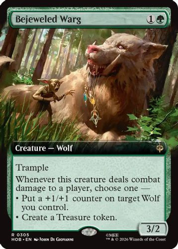 [HOB-0305](R) Bejeweled Warg (Extended Art)