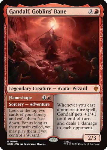 [HOB-0096](M) Gandalf, Goblins' Bane // Flameshape (Foil)