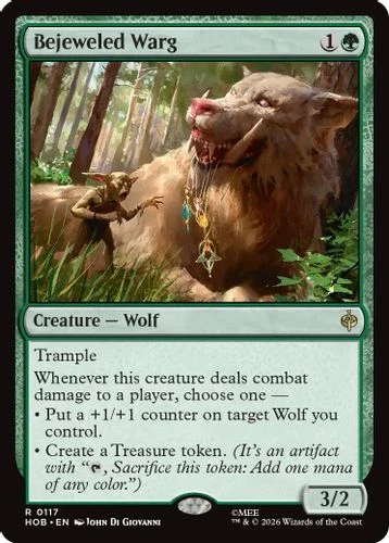 [HOB-0117](R) Bejeweled Warg (Foil)