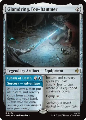 [HOB-0174](R) Glamdring, Foe-hammer // Gleam of Death (Foil)