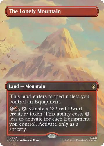 [HOB-0207](R) The Lonely Mountain (Borderless) (Foil)