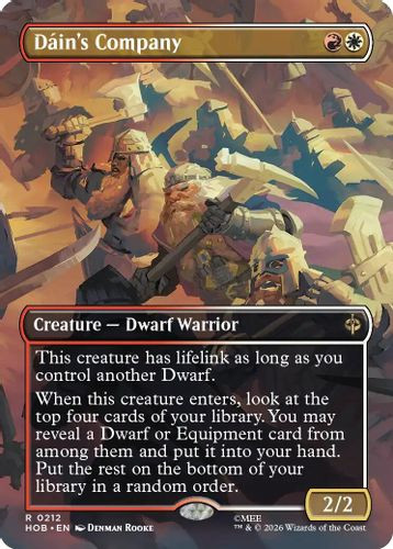 [HOB-0212](R) Dain's Company (Borderless) (Foil)