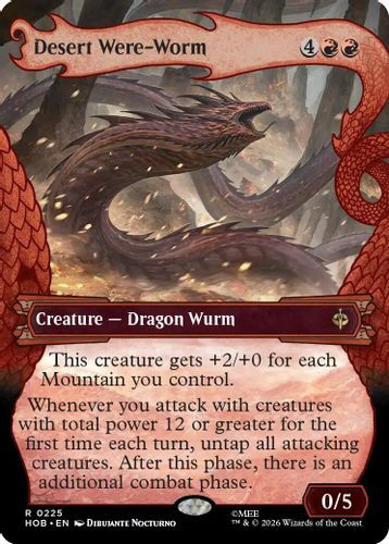 [HOB-0225](R) Desert Were-Worm (Showcase) (Foil)