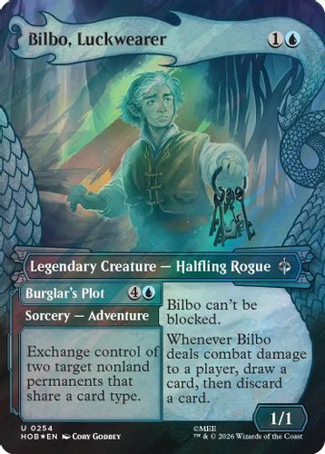 [HOB-0254](U) Bilbo, Luckwearer // Burglar's Plot (Showcase) (Surge Foil)