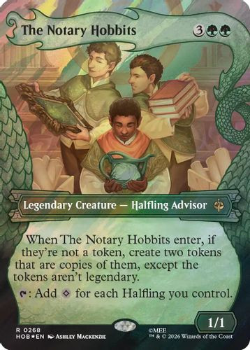 [HOB-0268](R) The Notary Hobbits (Showcase) (Surge Foil)