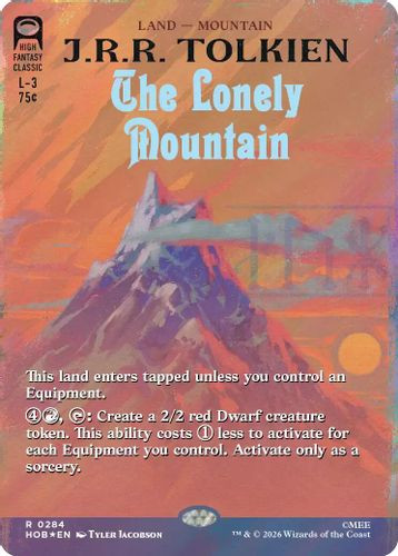[HOB-0284](R) The Lonely Mountain (Borderless) (Surge Foil)