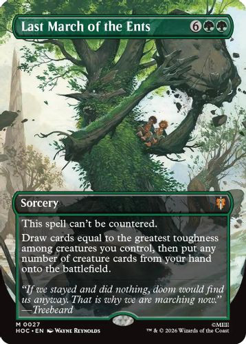 [HOC-0027](M) Last March of the Ents (Borderless) (Foil)