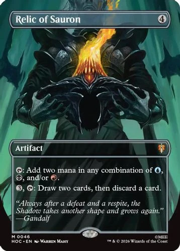 [HOC-0046](M) Relic of Sauron (Borderless) (Foil)