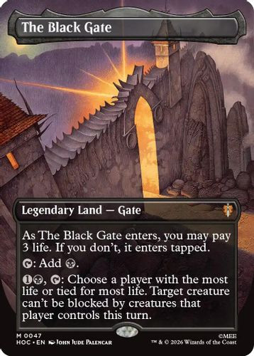 [HOC-0047](M) The Black Gate (Borderless) (Foil)