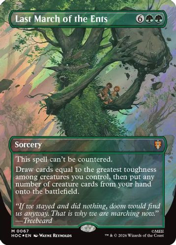 [HOC-0067](M) Last March of the Ents (Borderless) (Surge Foil)