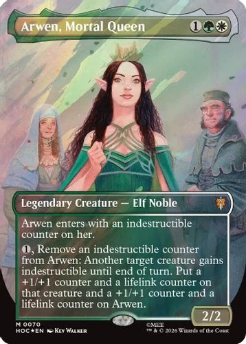 [HOC-0070](M) Arwen, Mortal Queen (Borderless) (Surge Foil)