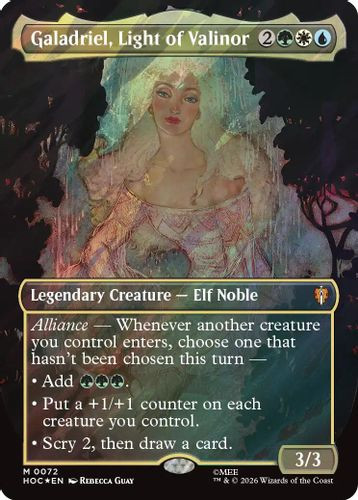 [HOC-0072](M) Galadriel, Light of Valinor (Borderless) (Surge Foil)