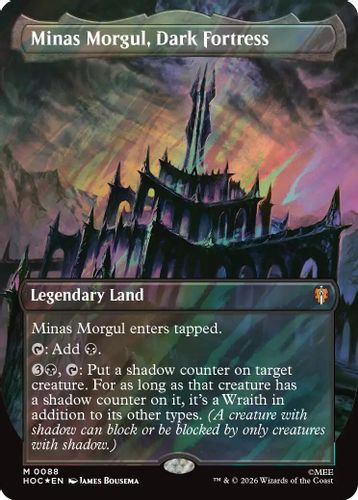 [HOC-0088](M) Minas Morgul, Dark Fortress (Borderless) (Surge Foil)
