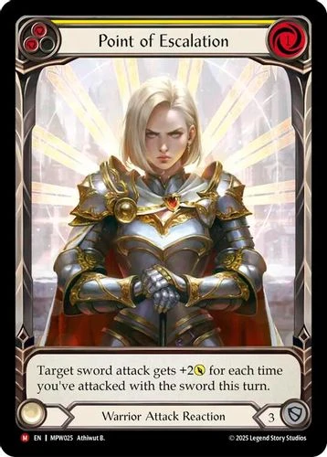 [FAB21 1st][MPW-025](M) Point of Escalation (Extended Art) (Rainbow Foil)