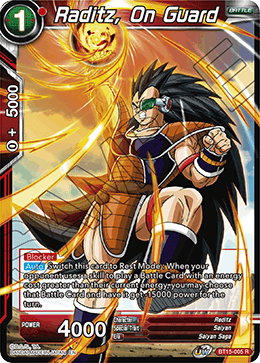 BT15-005R Raditz, On Guard