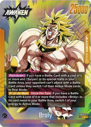 [FB08-073](L) Broly // Broly {ST01 Ver.} {Foil}