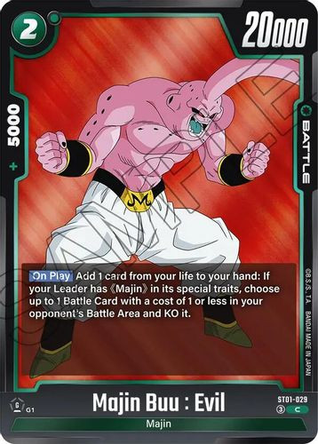 [ST01-029](C) Majin Buu : Evil {Foil}