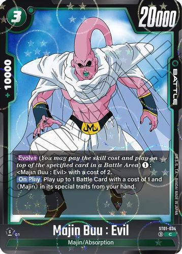 [ST01-034](C) Majin Buu : Evil {Alt Foil}