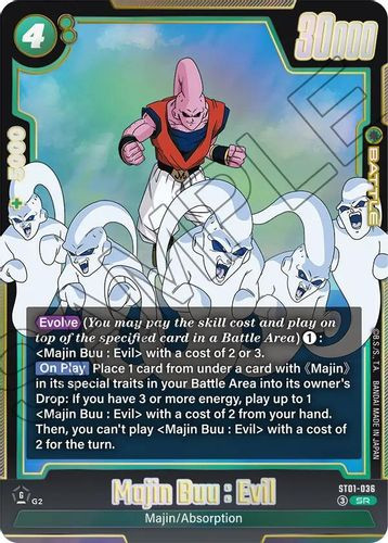 [ST01-036](SR) Majin Buu : Evil {Foil}