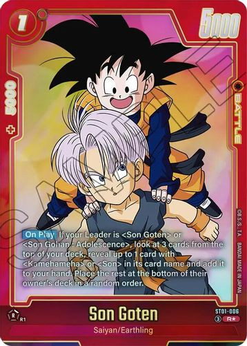 [ST01-006](R) Son Goten {1 Star Alt Art} {Foil}