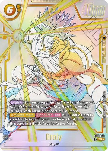 [ST01-050](SR) Broly {1 Star Alt Art} {Foil}