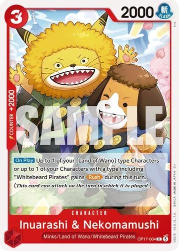 [OP17-004C](C) Inuarashi & Nekomamushi