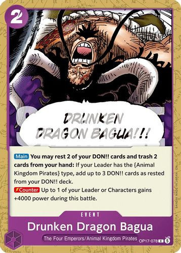 [OP17-078C](C) Drunken Dragon Bagua