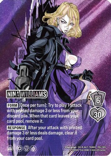 [TK802-195/185](CH-R-ALT) Nina Williams (Alternate Art) (Foil)