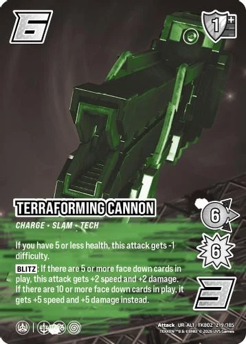 [TK802-219/185](UR-ALT) Terraforming Cannon (Alternate Art) (Foil)