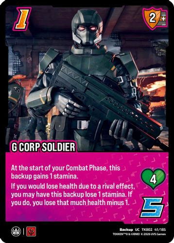 [TK802-041/185](UC) 6 Corp Soldier
