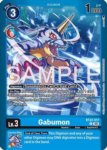 [BT22-017](U) Gabumon (Foil)