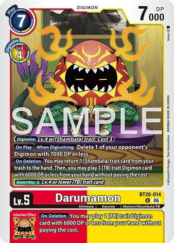 [BT26-014](R) Darumamon (Foil)