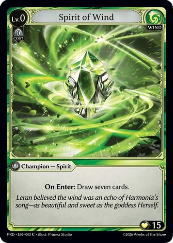 |GA10|<1st>[PRD-EN-003](C) Spirit of Wind