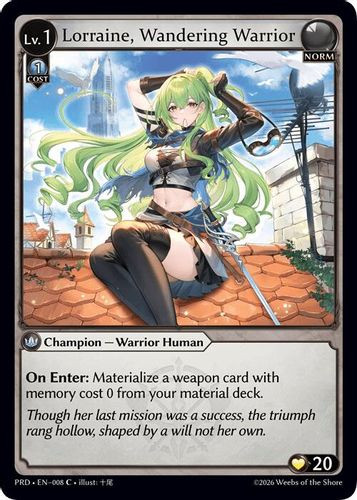 |GA10|<1st>[PRD-EN-008](C) Lorraine, Wandering Warrior