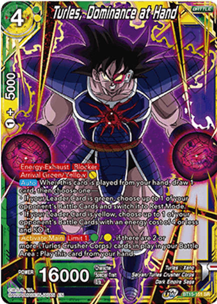 BT15-151SR Turles, Dominance at Hand