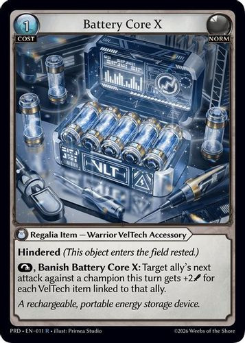 |GA10|<1st>[PRD-EN-011](R) Battery Core X