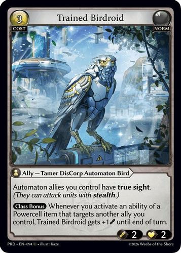 |GA10|<1st>[PRD-EN-094](U) Trained Birdroid {Foil}