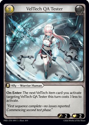 |GA10|<1st>[PRD-EN-099](U) VelTech QA Tester {Foil}