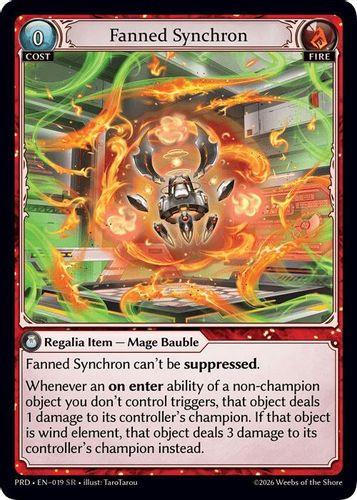 |GA10|<1st>[PRD-EN-019](SR) Fanned Synchron {Foil}