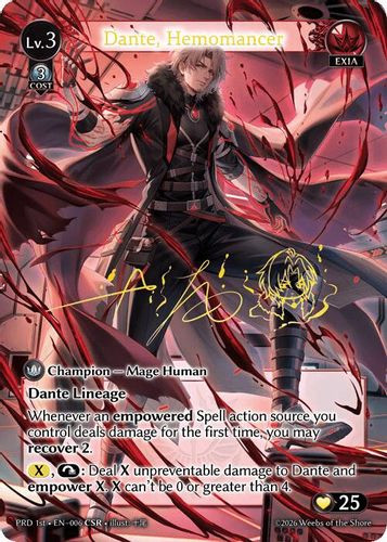 |GA10|<1st>[PRD-EN-006](CSR) Dante, Hemomancer {Foil}