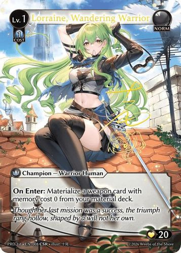 |GA10|<1st>[PRD-EN-008](CSR) Lorraine, Wandering Warrior {Foil}