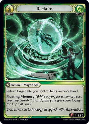 |GA10|<1st>[PRD-EN-195](C) Reclaim {Alt Foil}