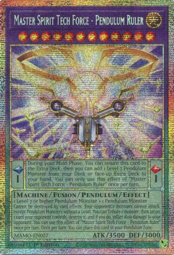 [MAMO-EN027] Master Spirit Tech Force - Pendulum Ruler (Starlight Rare) <1st>
