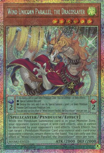 [MAMO-EN125] Wind Unicorn Parallel, the Dracoslayer (Starlight Rare) <1st>