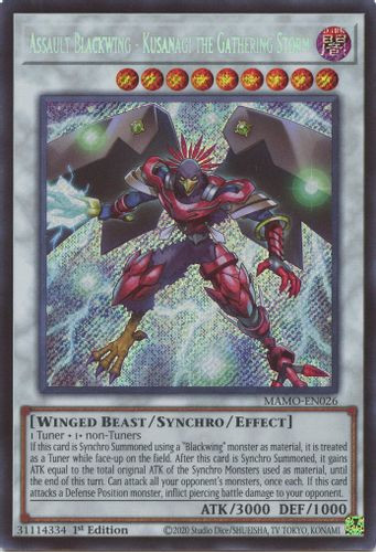 [MAMO-EN026] Assault Blackwing - Kusanagi the Gathering Storm (Secret Rare) <1st>