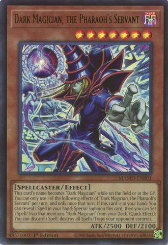 [MAMO-EN001] Dark Magician, the Pharaoh's Servant (Ultra Rare) <1st>