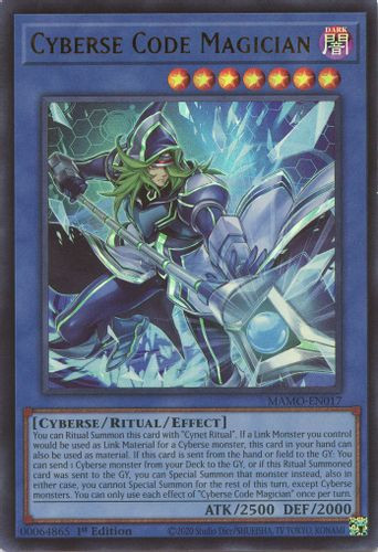 [MAMO-EN017] Cyberse Code Magician (Ultra Rare) <1st>